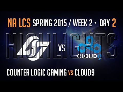 CLG vs Cloud 9 (Highlights) Season 5 NA LCS Week 2 Day 2 Game 1 Spring Split 2015 CLG vs C9