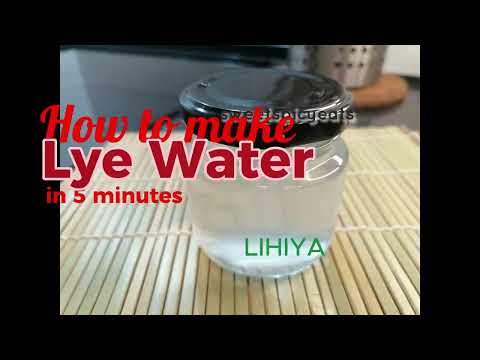 How to make LYE WATER (LIHIYA) in 5 minutes