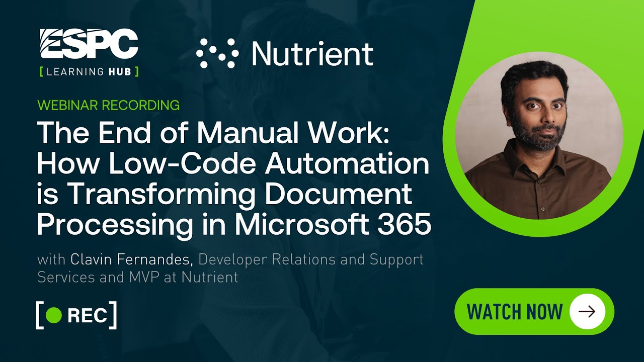 The End of Manual Work: How Low-Code Automation Is Transforming Document Processing in Microsoft 365 The End of Manual Work: How Low-Code Automation Is Transforming Document Processing in Microsoft 365