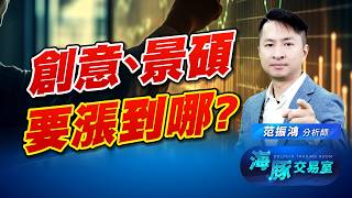 海豚最愛的創意景碩創新高! 他們是要漲到哪?｜海豚交易室｜范振鴻 (圖)