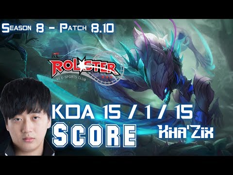 KT Score KHA'ZIX vs SKARNER Jungle - Patch 8.10 KR Ranked