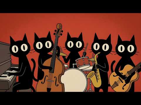 Black Cats Retro Jazz Groove: Uplifting Cool Jazz for Creative Work & Energy