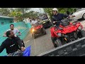 Meek Mill Billionaire Michael Rubin Riding ATV S In The Bahamas