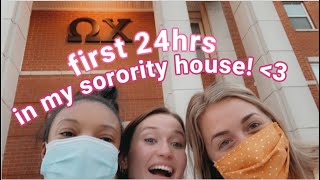 FIRST 24hrs in MY SORORITY HOUSE (vlog) | UNC Charlotte