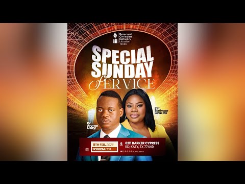 SPECIAL SUNDAY SERVICE || DAY 28 || DR. AROME OSAYI || RCN HOUSTON || 8TH FEBRUARY 2026