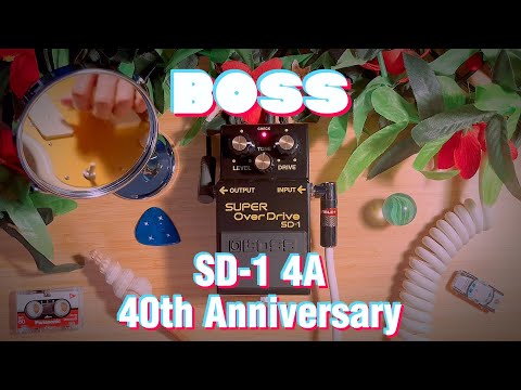 Boss SD-1-4A 40th Anniversary Super Overdrive 2021 - Black / Yellow Bild 9