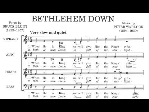 Peter Warlock - Bethlehem Down (score video)