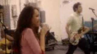 Miley Ray Cyrus Practicing Make Some Noise Live!