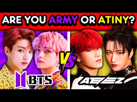 ✨ BTS vs ATEEZ: Are You ARMY or ATINY? 💜🤔💛 | KPOP QUIZ 🔥