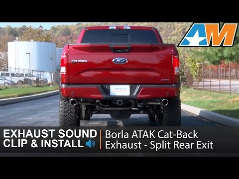 2015-2016 F-150 Borla ATAK Cat-Back Exhaust - Split Rear Exit (5.0L) Sound Clip & Install