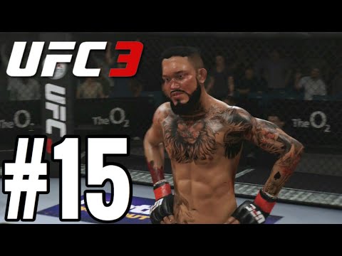 UFC 3 Bantamweight Career Mode Walkthrough Part 15 - BRUTAL GROUND AND POUND!