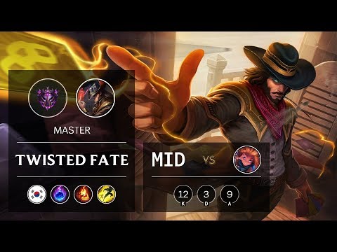 Twisted Fate Mid vs Zoe - KR Master Patch 9.19