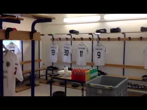 Spezia - Crotone: l'arrivo della squadra all'Alberto Picco