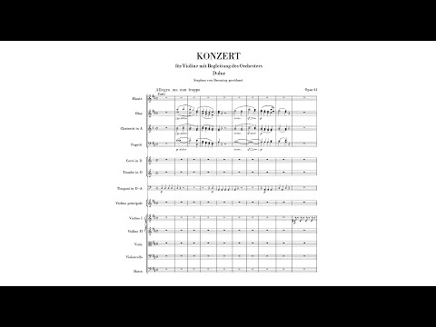 Beethoven: Violin Concerto in D major, Op. 61 (with Score)