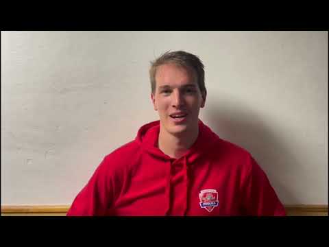 20. 9. 2023: Tomáš Gřeš po utkání SK Horácká Slavia Třebíč – HC RT TORAX Poruba 2011 (3:4pp)