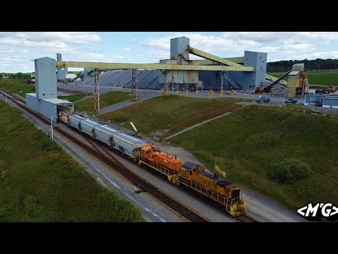 Loading Salt Hoppers at a Salt Mine