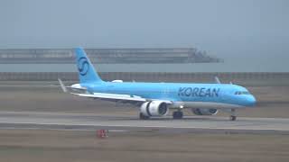 大韓航空 エアバスA321neo(A321-272NX) HL8559 KE2197 ソウル(仁川)→新潟 新潟空港着陸
