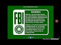 PDC FBI WARNING GREEN SCREEN 1996 DVD
