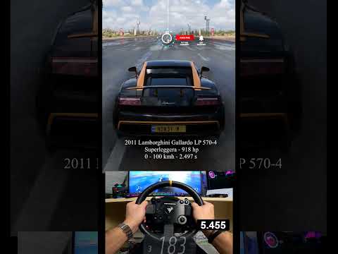 #1508 '11 Lamborghini Gallardo LP 570 4 Superleggera 918hp Full Throttle to 300 KMH Acceleration #sh