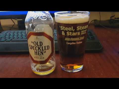 Tasting a bottle of Old Speckled Hen