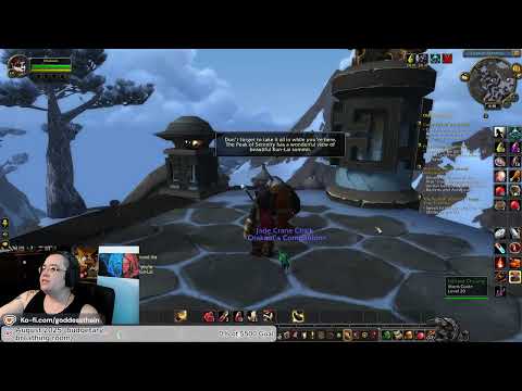 Day 331 (WoW Classic: Mists of Pandaria) - Level 20 Monk class quest & daily monk Enlightenment buff