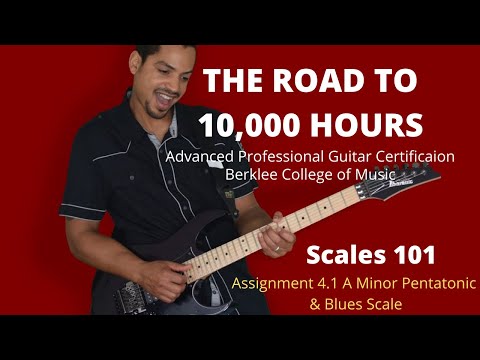 Berklee Scales 101 Assignment 4 1 in A Minor Pentatonic