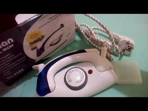 Travel iron -u-shape, built-in fuse and thermostat, adjustab...