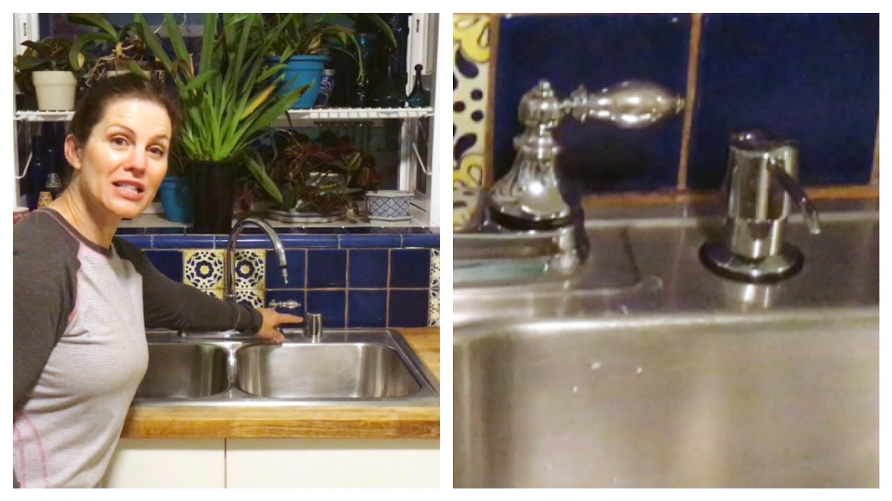 Atajo para la cocina: Cómo instalar un dispensador de jabón en el fregadero!
