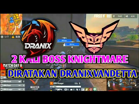 Dranix vandetta 2 X MERATAKAN BOSS KNIGHT MARE DIKALAHARI | TURNAMEN FREE FIRE