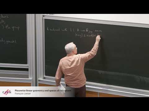 François Loeser: Piecewise linear geometry and spaces of valuations