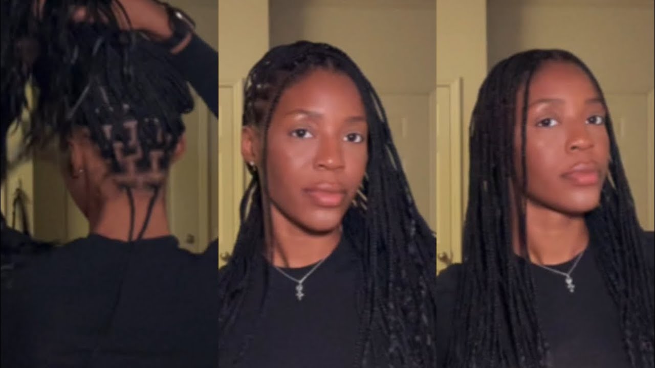 DIY Flat Knotless Braids