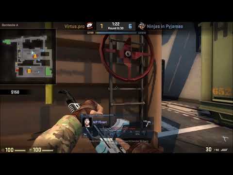 POV - f0rest (NiP)(19-8) vs Virtus.Pro / 16-5 / train / 23.09.2017 / 1080p 60fps