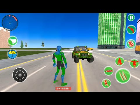 Frog Rope Spider Superhero | Flying Spider Rope Hero Crime City Rescue - Android GamePlay