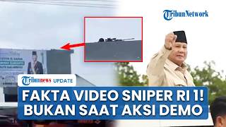 Heboh Video Sniper Prabowo di Atas Gedung Pasca-Demo, Ternyata Rekaman Lama saat RI 1 ke Banjarbaru