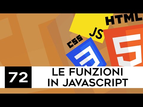 Sviluppo web per principianti - 72 - Le funzioni in javasctipt.