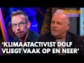 Wierd Duk confronteerde klimaatactivist Dolf Jansen met vraag: 'Waarom vlieg je zo vaak?'