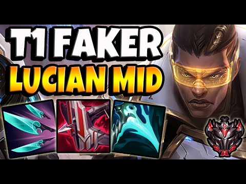 T1 Faker LUCIAN MID vs IRELIA - Patch 11.4 Ranked Korea ✅