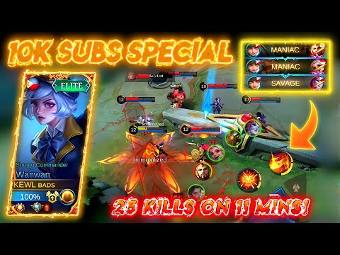 WHO IS THIS WANWAN GOD!? - TOP 1 SUPREME BEST SAVAGE! - 100% OUTPLAYED USING CRIT BUILD! - MLBB