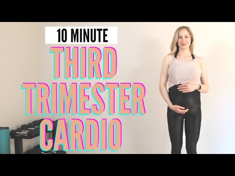 10-minute Third Trimester Prenatal Cardio Workout for Full Body Fitness