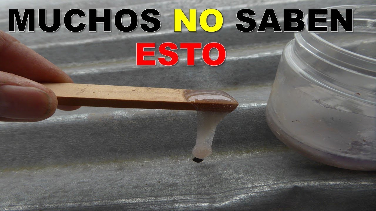 PEGAMENTO CASERO PARA TAPAR Y SELLAR AGUJEROS DE TECHOS