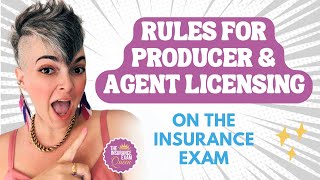 Rules for Producer and Agent Licensing on the Insurance Exam
