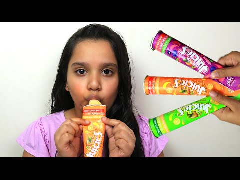 طفلة تعلم الوان بالآيس كريم !!