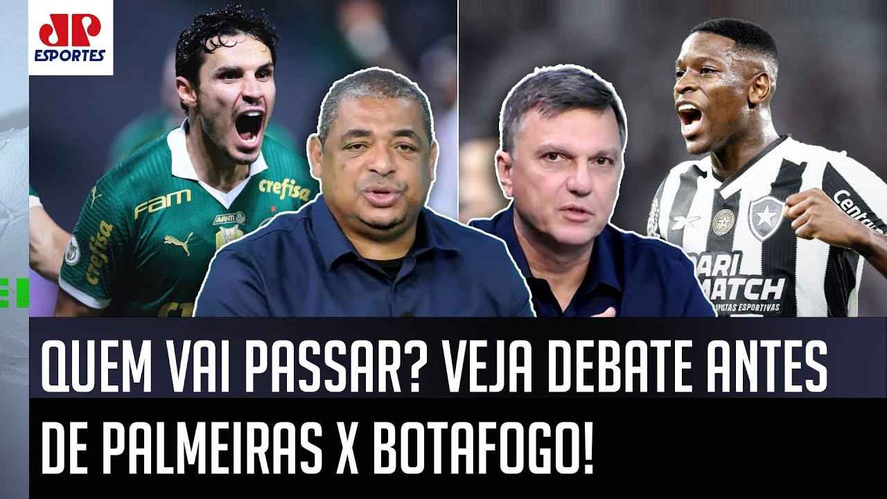 "EU NÃO ACHO! Pra mim, o Palmeiras hoje contra o Botafogo..." VEJA DEBATE antes do JOGÃO!
