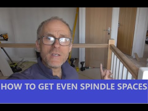 How to set out stair/landing spindles with equal spacings ***MORE OR LESS!!***