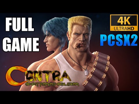 Contra Shattered Soldier HD Full Game Walkthrough [4K 60FPS UHD] - No Commentary (PCSX2 2023)