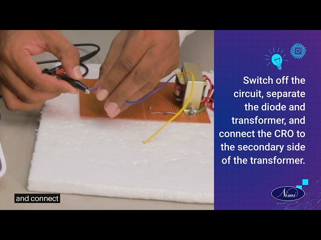 construct Half , full wave bridge rectifiers using semiconductor diode