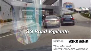 10aug2026 jb checkpoint #SKR1954R mercedes c180 changing lane without due care to cut queue