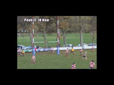 PEEBLES V HAWICK RUGBY MATCH - HIGHLIGHTS 31.10.09