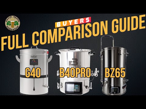 Grainfather G40 vs Brewtools B40 Pro vs Brewzilla 65L Comparison Buyers Guide
