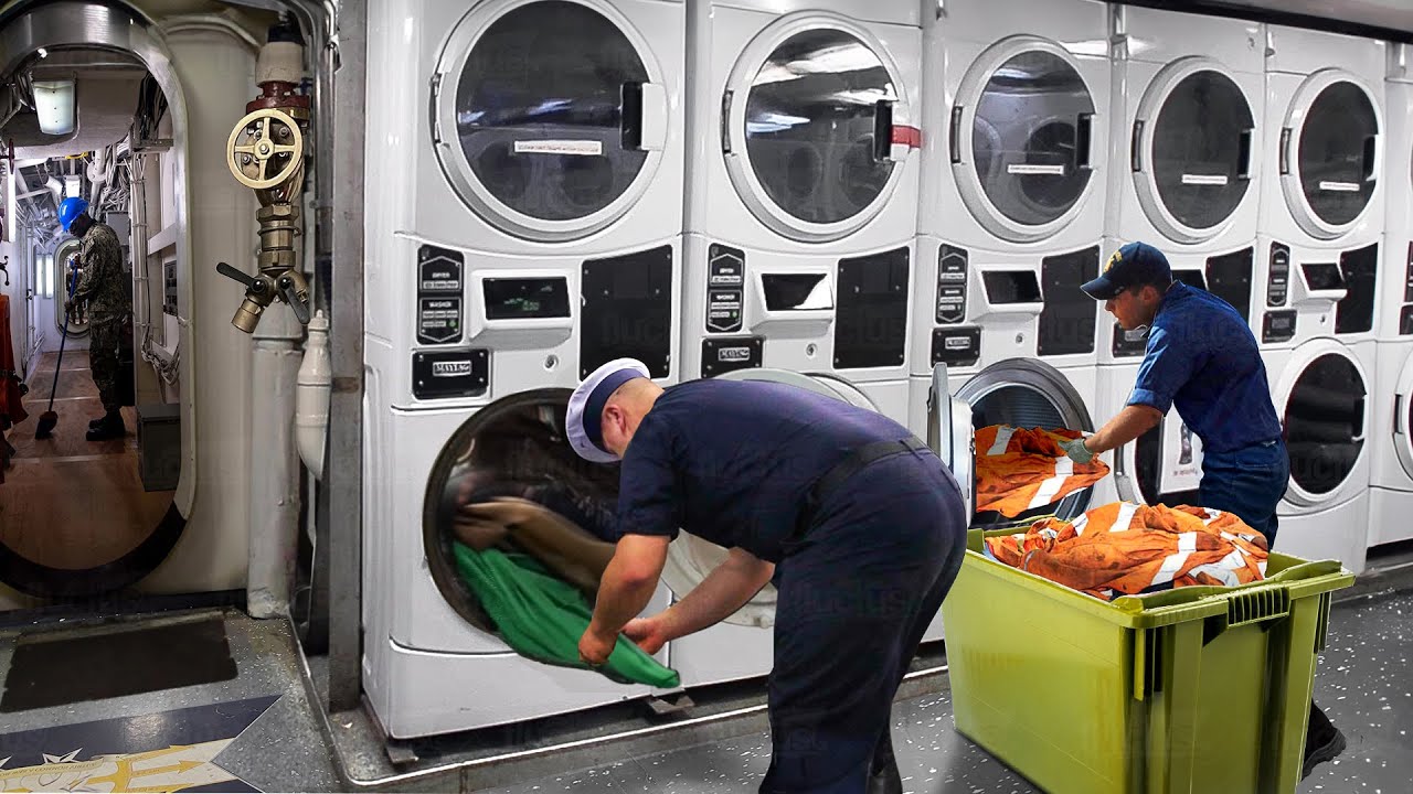 Life Inside US 13 Billion $ Aircraft Carrier During Deployment at Sea